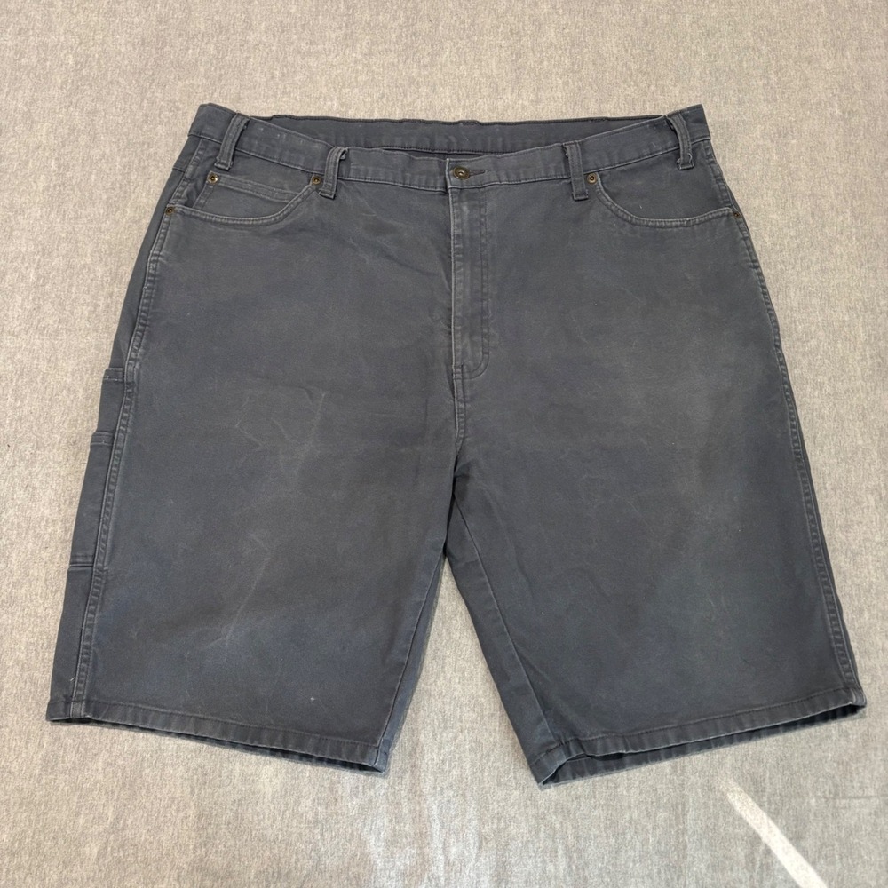 Genuine Dickies‎ Mens 42 Blue Canvas Carpenter Shorts Utility Workwear GR941RUL
